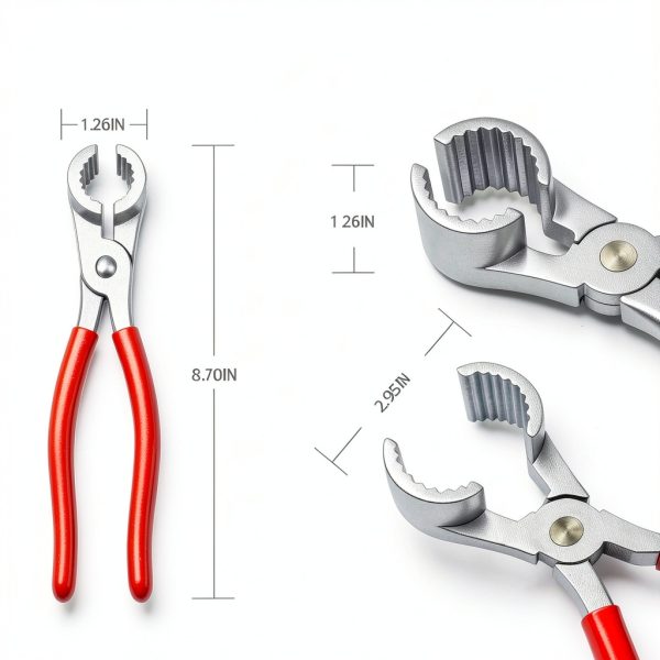 Washer Hose Pliers WoTravelPaL Red Zinc Alloy Grip Tool-1