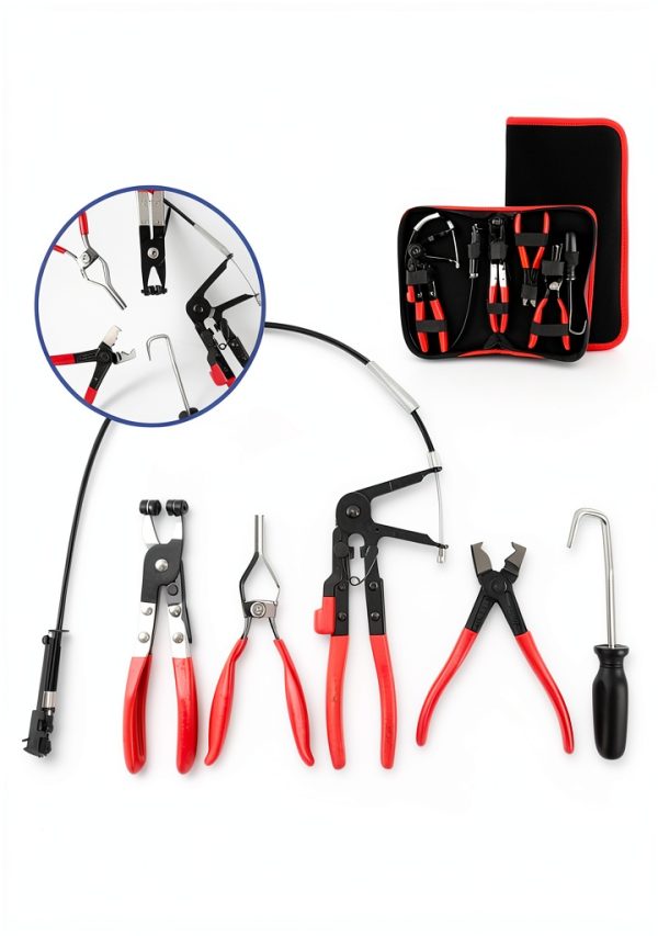 KUNGJUER Hose Clamp Pliers Set Carbon Steel Ergonomic Grip-2
