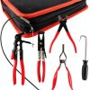 KUNGJUER Hose Clamp Pliers Set Carbon Steel Ergonomic Grip-8