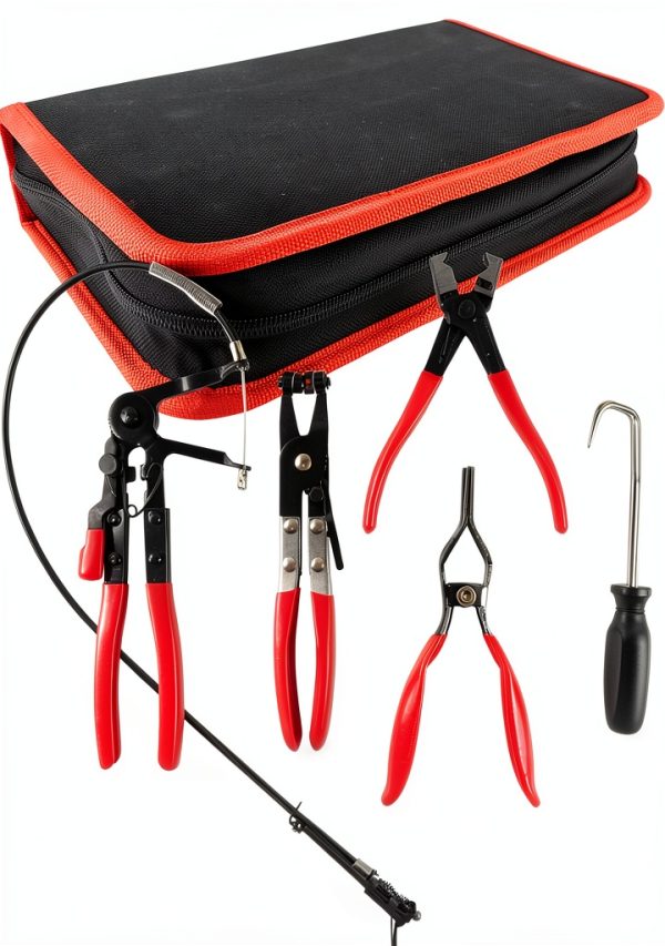 KUNGJUER Hose Clamp Pliers Set Carbon Steel Ergonomic Grip-8