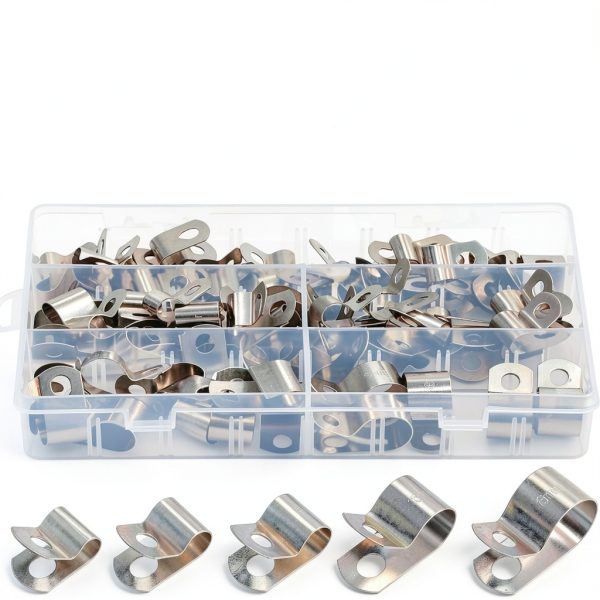Swpeet Stainless Steel Cable Clamps Industrial Household Kit-0