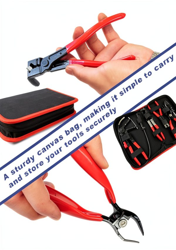 KUNGJUER Hose Clamp Pliers Set Carbon Steel Ergonomic Grip-4