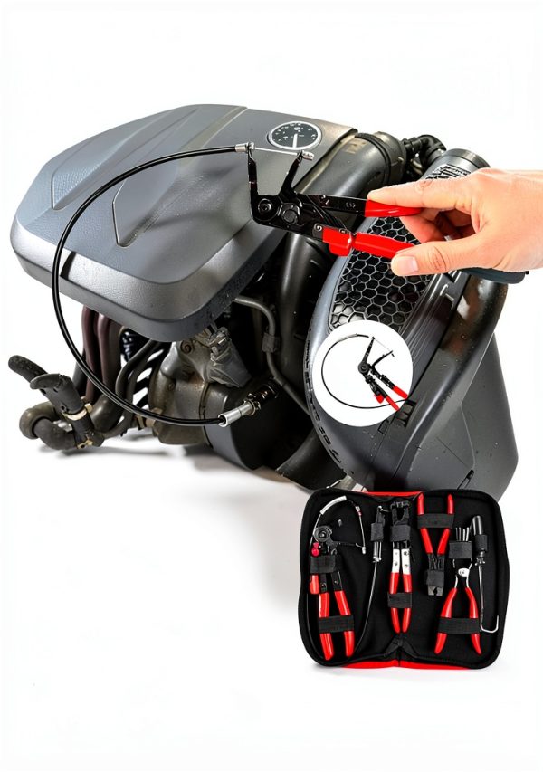 KUNGJUER Hose Clamp Pliers Set Carbon Steel Ergonomic Grip-6