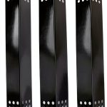 Criditpid Grill Heat Plate Shield, Burner Cover, Flame Tamer for Grill Master 720-0697, 720-0737, Porcelain Steel Gas Grill Replacement Parts for Nexgrill 720-0830H 720-0783E 720-0882A 720-0896B.-0